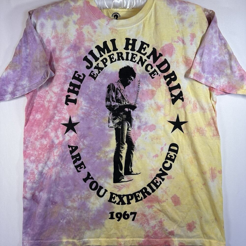 Jimi Hendrix Experience 1967 Tie die band Tee Size medium